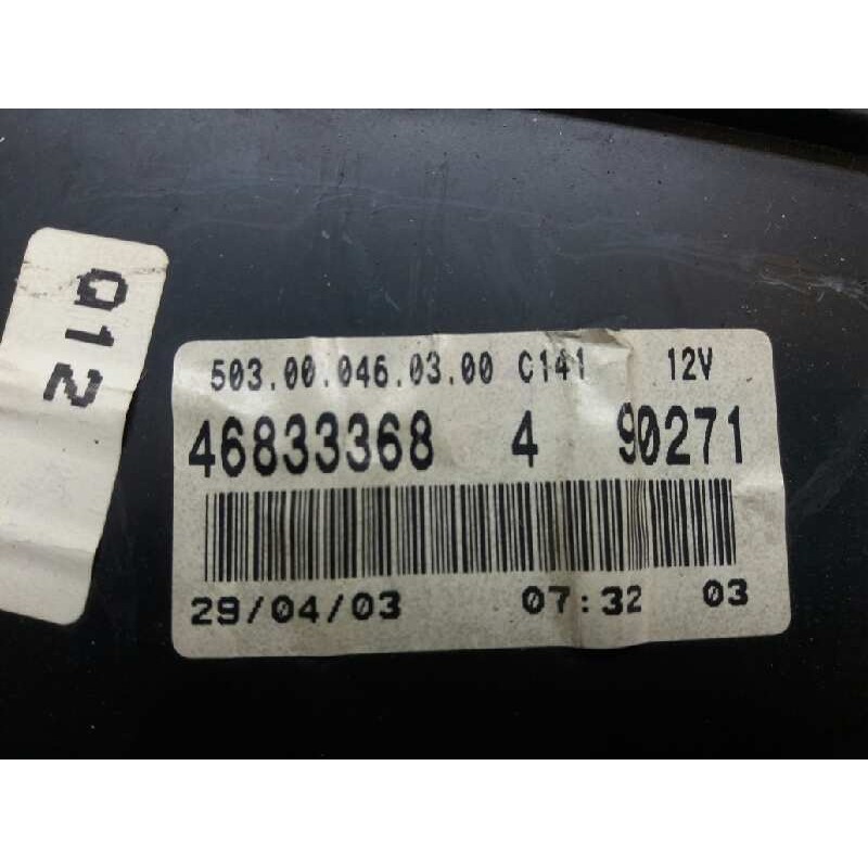 Recambio de cuadro instrumentos para fiat punto berlina (188) 1.2 8v active referencia OEM IAM 503000460300 46833368490271 - Gris 3