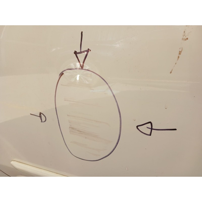 Recambio de puerta delantera izquierda para fiat 500 (312_) 1.3 d multijet (312axb1a) referencia OEM IAM - Blanco 2