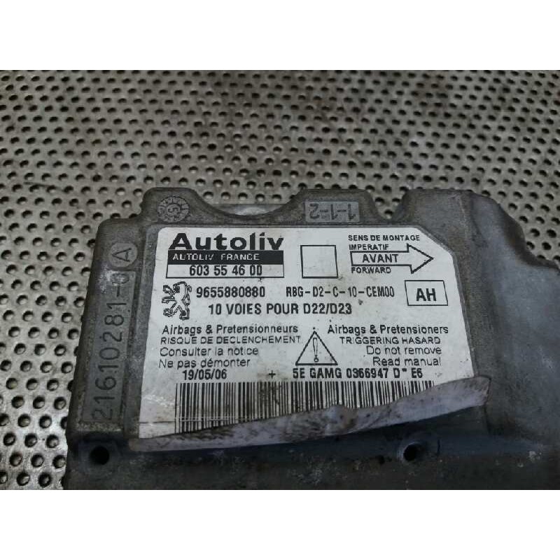 Recambio de centralita airbag para peugeot 407 1.6 hdi referencia OEM IAM 603554600 9655880880 - Gris 2