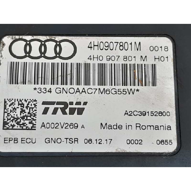Recambio de centralita check control para audi a6 allroad quattro (4gj) 3.0 tdi clean diesel referencia OEM IAM 4H0907801M 4H090 2