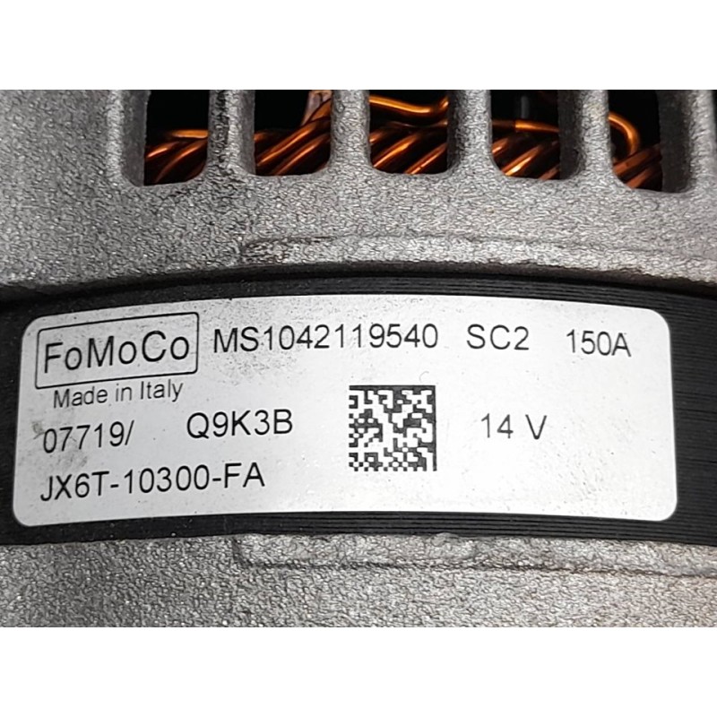 Recambio de alternador para ford focus st-line referencia OEM IAM JX6T10300FA Q9K3B FOMOCO 6