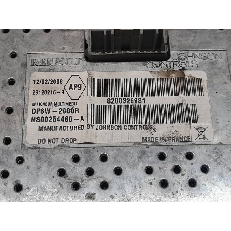 Recambio de pantalla multifuncion para renault scenic ii grand privilege referencia OEM IAM 8200326981 NS00254480A 4