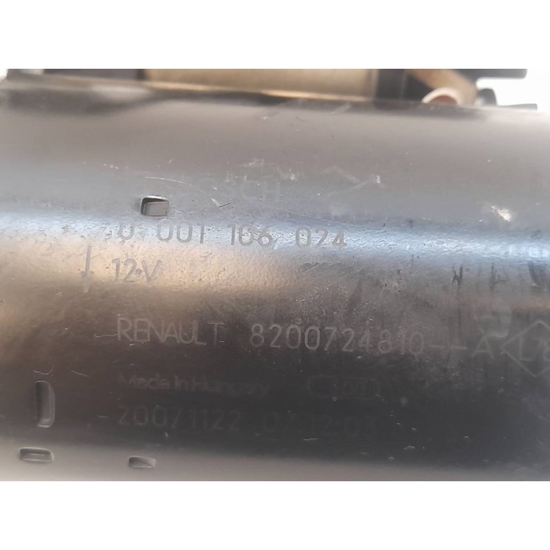 Recambio de motor arranque para renault scenic ii grand privilege referencia OEM IAM 0001106024 8200724810 BOSCH 2