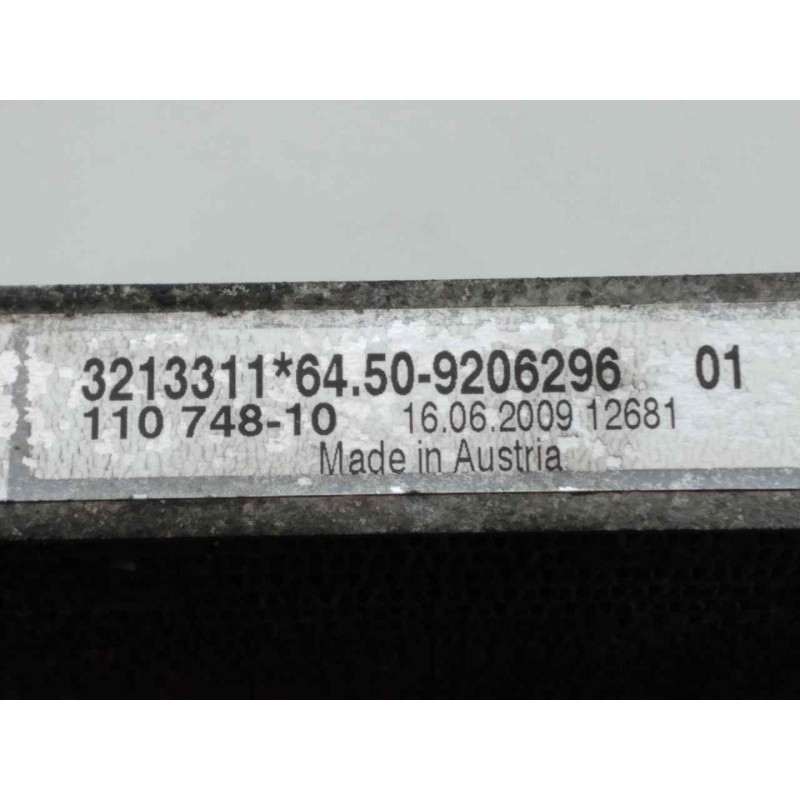 Recambio de condensador / radiador aire acondicionado para bmw serie 3 berlina (e90) 320d referencia OEM IAM 3213311 64509206296 3