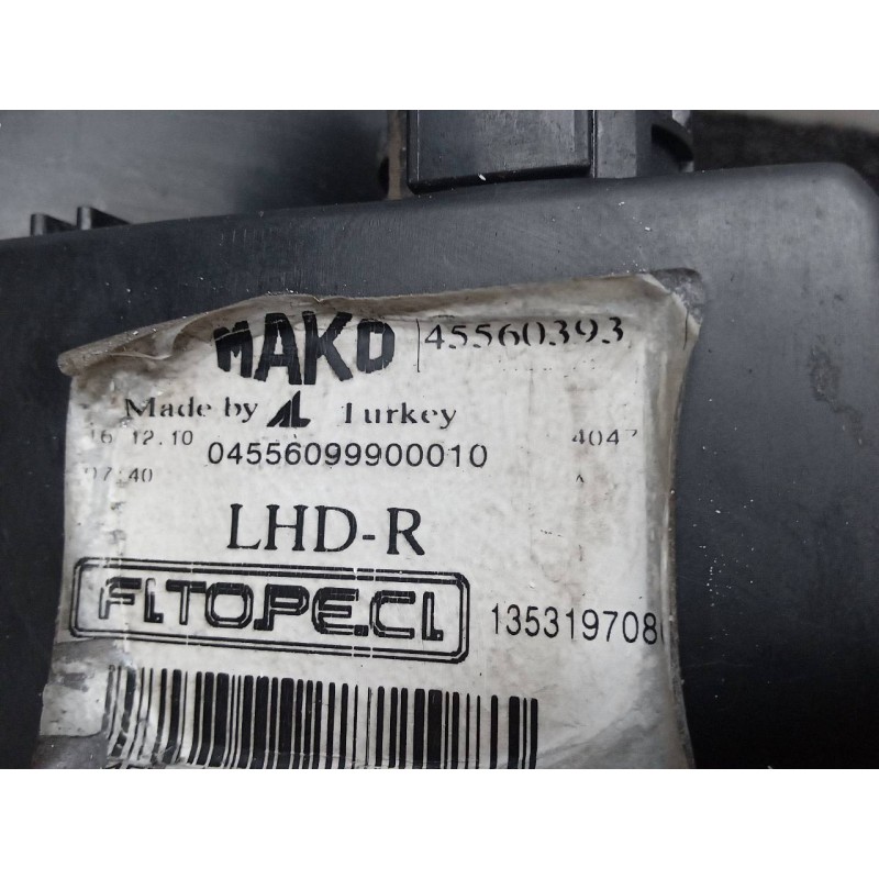 Recambio de faro derecho para peugeot bipper tepee outdoor referencia OEM IAM 45560393  MAKO 3