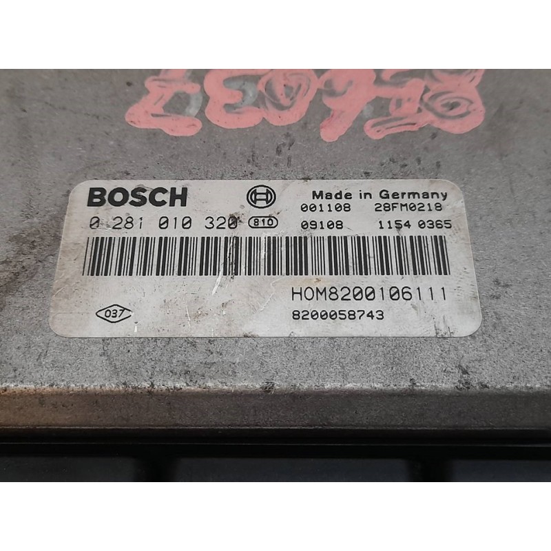 Recambio de centralita motor uce para opel movano 2.2 dti referencia OEM IAM 0281010320 HOM8200106111 BOSCH - Gris 2