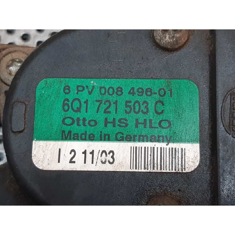 Recambio de potenciometro pedal para seat leon (1m1) 1.4 16v referencia OEM IAM 6PV00849601 HELLA 6Q1721503C 5