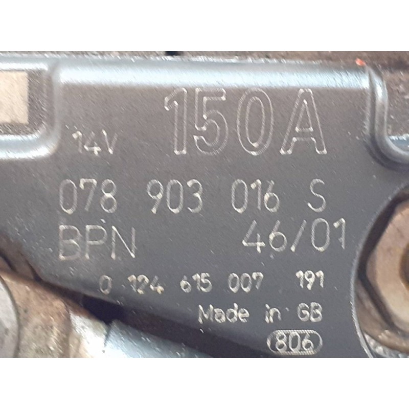 Recambio de alternador para audi a4 berlina (8e) 3.0 quattro referencia OEM IAM 078903016S 5