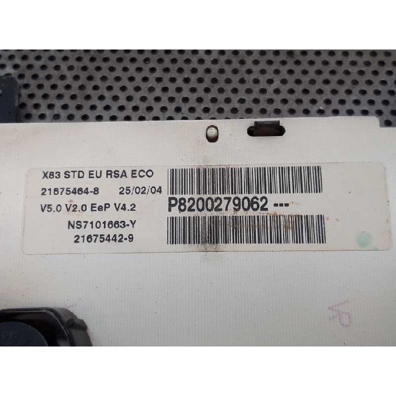 Recambio de cuadro instrumentos para nissan primastar (x83) caja cerrada batalla corta 2,76t referencia OEM IAM P8200279062 - Negro 2