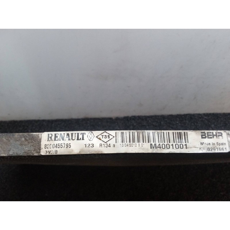 Recambio de condensador / radiador aire acondicionado para renault kangoo expression referencia OEM IAM 8200455795 - Blanco 2