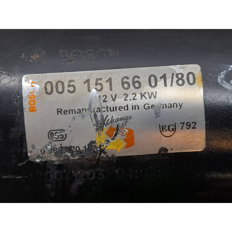 Recambio de motor arranque para mercedes-benz clase s (w126) berlina+coupe se 300 referencia OEM IAM 005151660180 - Blanco 6