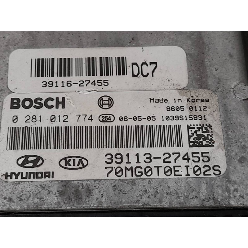 Recambio de centralita motor uce para kia magentis concept referencia OEM IAM 0281012774 3911327455 70MG0T0EI02S 2