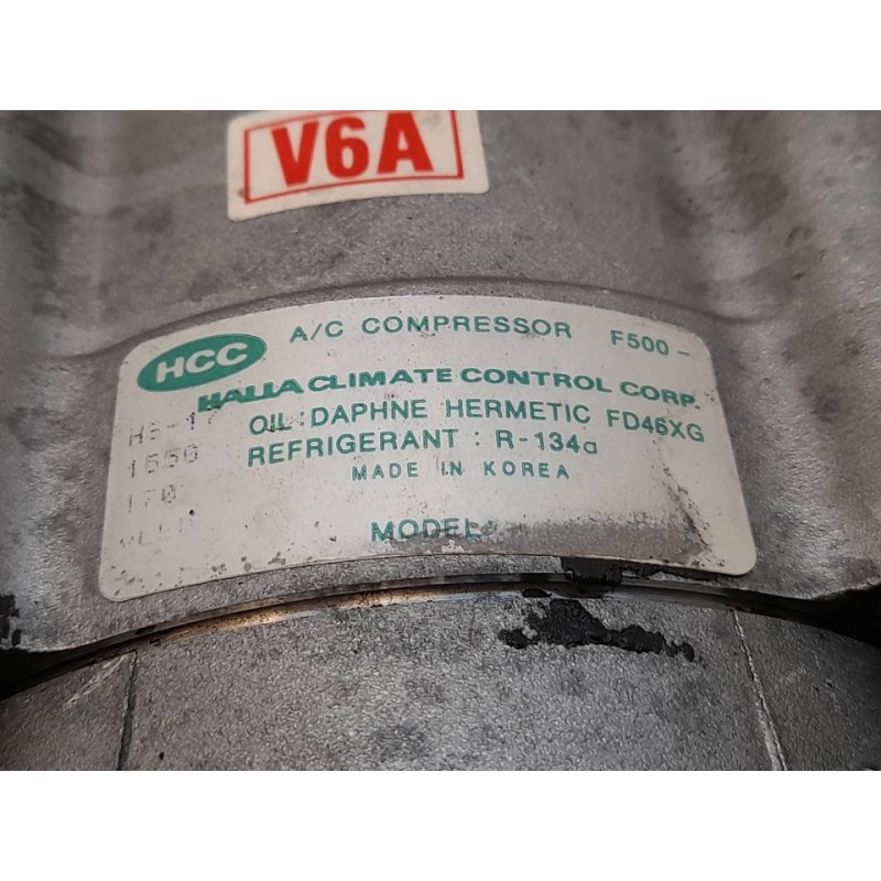 Recambio de compresor aire acondicionado para hyundai sonata (y4) 2.5i v6 gls referencia OEM IAM F500HS17 HALLA BBWBB06 5