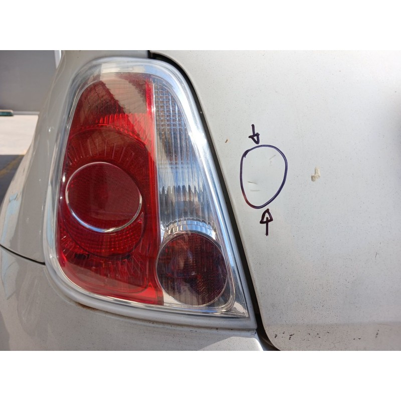 Recambio de piloto trasero izquierdo para fiat 500 (312_) 1.3 d multijet (312axb1a) referencia OEM IAM - Blanco 2