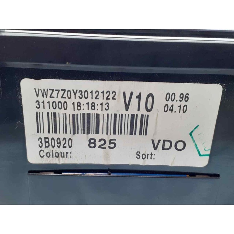 Recambio de cuadro instrumentos para volkswagen passat berlina (3b3) comfortline referencia OEM IAM 3B0920825 - Azul 4