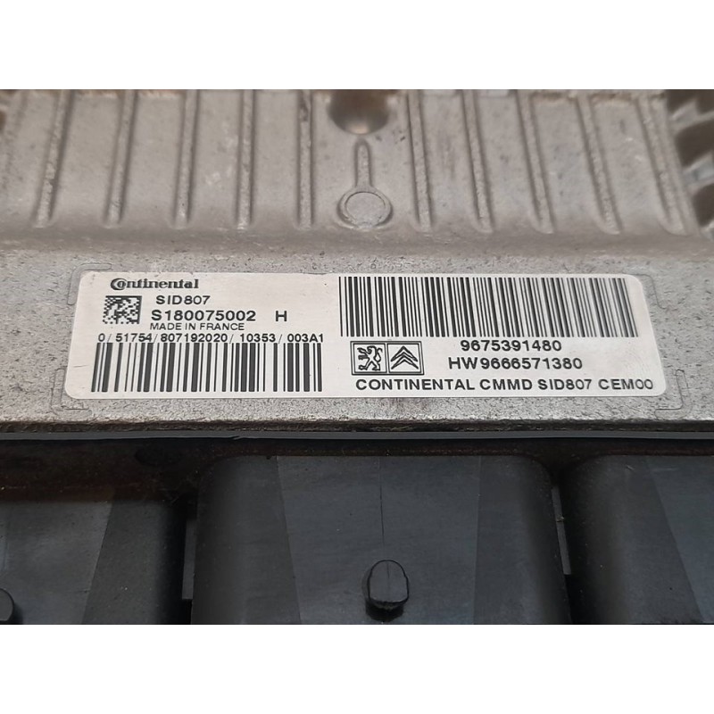 Recambio de centralita motor uce para peugeot 5008 premium referencia OEM IAM S180075002 9675391480 CONTINENTAL - Negro 3