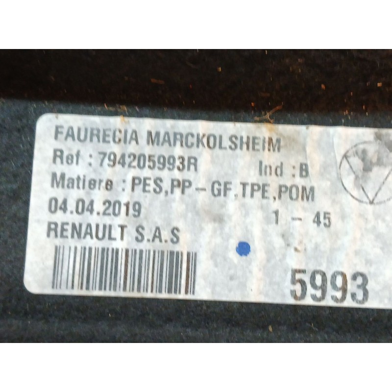 Recambio de bandeja trasera para renault scénic iv (j9_) 1.3 tce 140 referencia OEM IAM 794205993R - Blanco 2