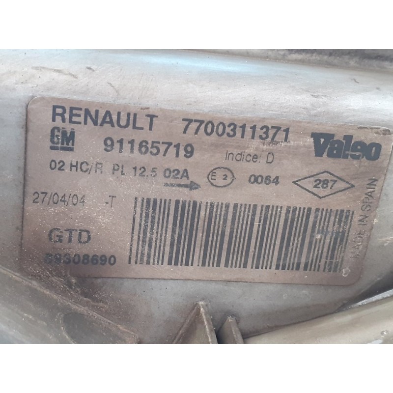 Recambio de faro izquierdo para renault trafic caja cerrada (ab 4.01) l1h1 caja cerrada, corto referencia OEM IAM 7700311371 3