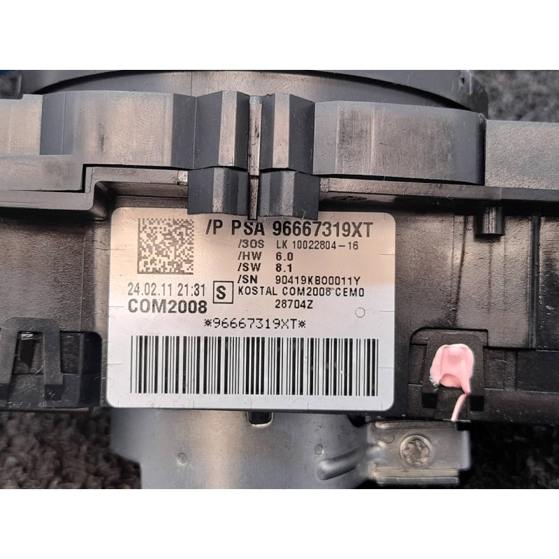 Recambio de mando luces para peugeot 3008 sport pack referencia OEM IAM 966667319XT COM2008 4