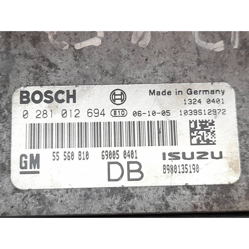 Recambio de centralita motor uce para opel astra gtc cosmo referencia OEM IAM 0281012694 55560810 3