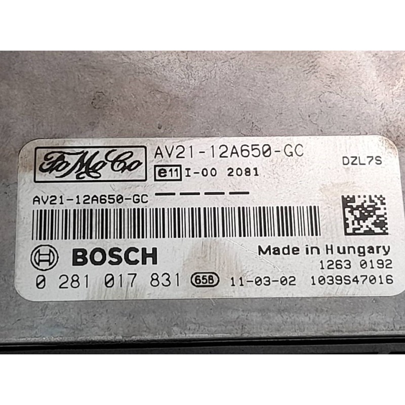 Recambio de centralita motor uce para ford fiesta (cb1) trend referencia OEM IAM 0281017831 AV2112A650GC BOSCH - Blanco 2