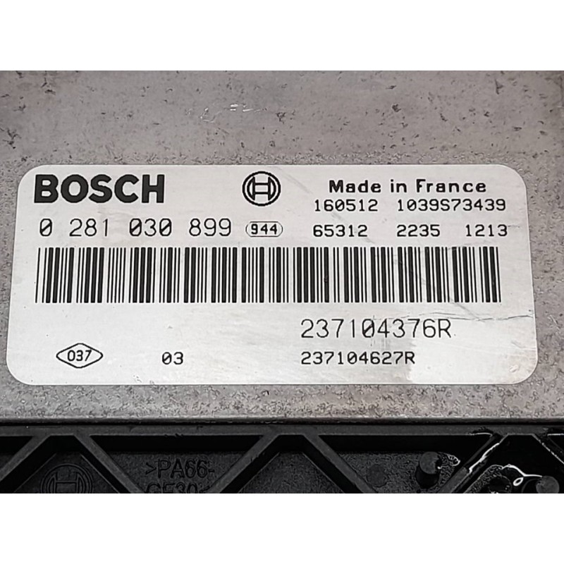 Recambio de centralita motor uce para renault kangoo emotion referencia OEM IAM 0281030899 237104376R - Blanco 2