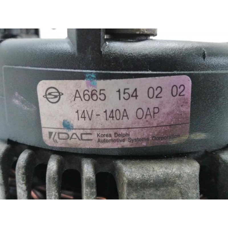 Recambio de alternador para ssangyong rexton 270 xvt limited referencia OEM IAM A6651540202 3
