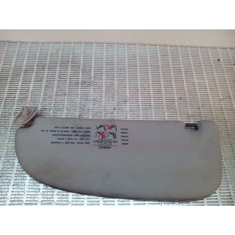 Recambio de parasol derecho para peugeot 206 berlina 1.1 referencia OEM IAM - Gris 2