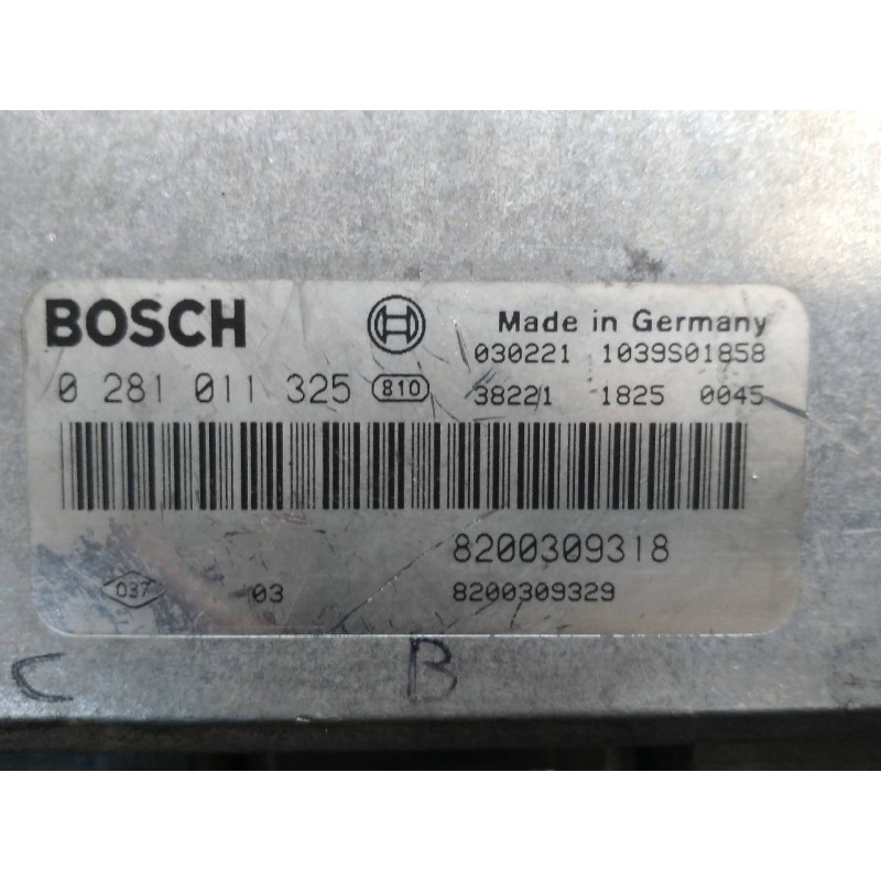 Recambio de centralita motor uce para renault espace iv (jk0) initiale referencia OEM IAM 0281011325 8200309318 BOSCH 3