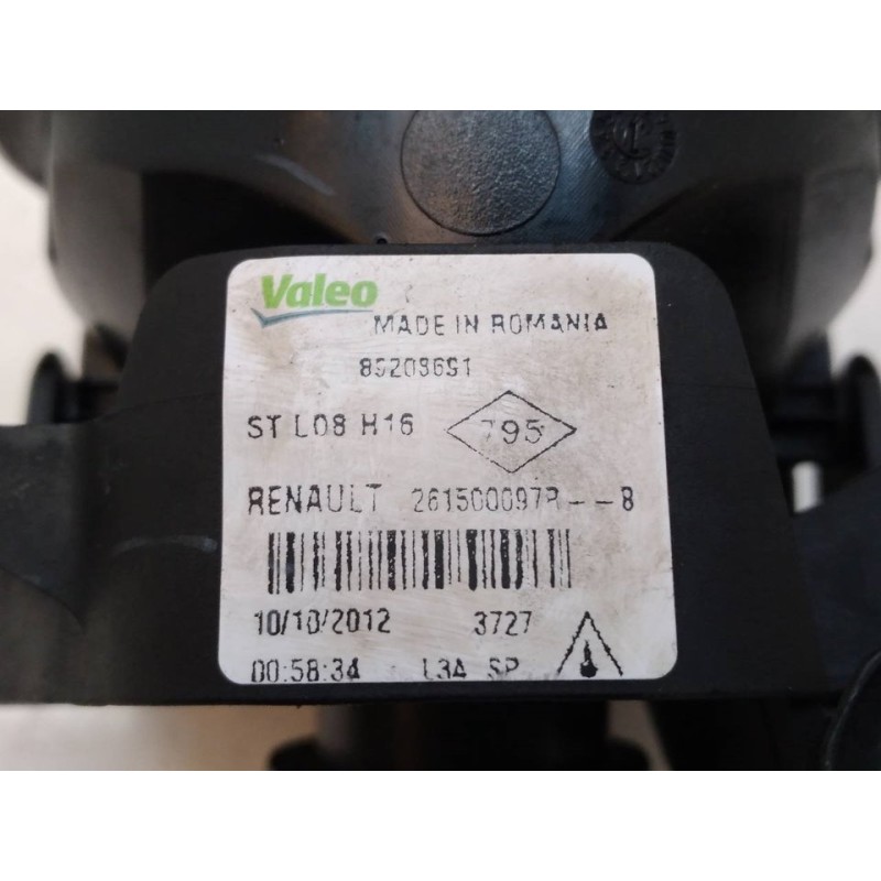 Recambio de faro antiniebla izquierdo para renault scenic iii dynamique referencia OEM IAM 89208691 261500097R VALEO - Blanco 3