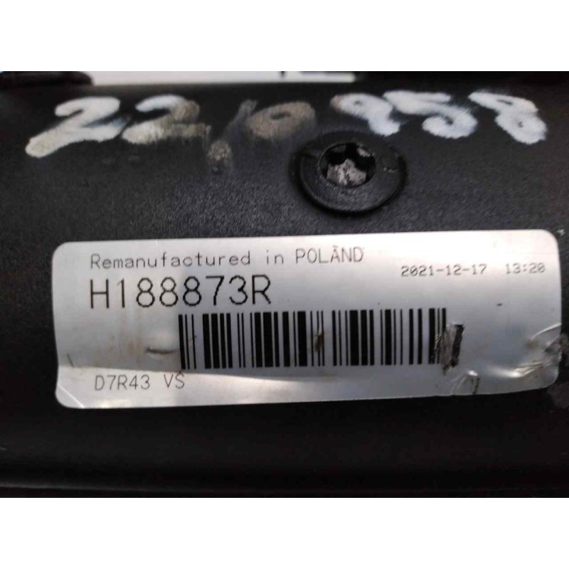 Recambio de motor arranque para ssangyong rexton 270 xvt limited referencia OEM IAM H188873R D7R43 VALEO 5