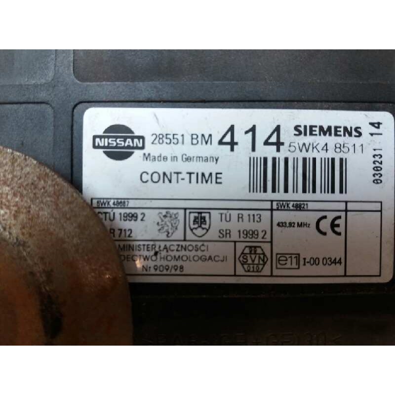 Recambio de centralita check control para nissan almera (n16/e) 1.5 dci turbodiesel cat referencia OEM IAM 5WK48511 28551BM - Gris 2