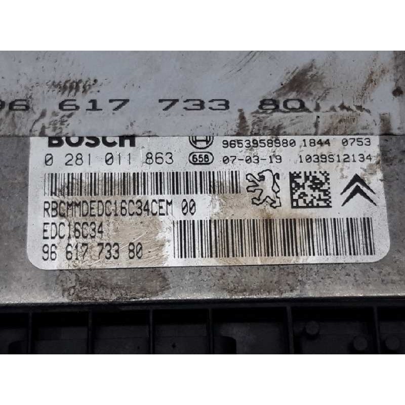 Recambio de centralita motor uce para citroën c4 berlina collection referencia OEM IAM 0281011863 9661773380 BOSCH 3