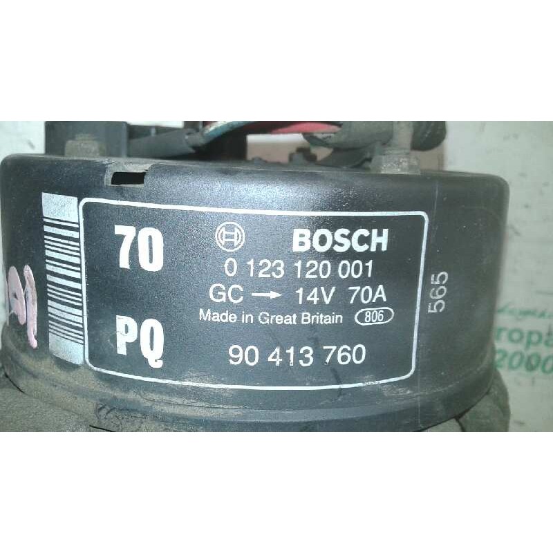 Recambio de alternador para opel tigra 1.4 16v referencia OEM IAM 0123120001 90413760 BOSCH - Azul 2