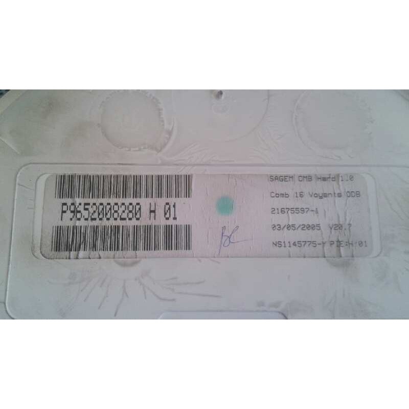 Recambio de cuadro instrumentos para citroën c3 1.4 hdi referencia OEM IAM P9652008280 216672523 217755971 / SAGEM - Azul 3