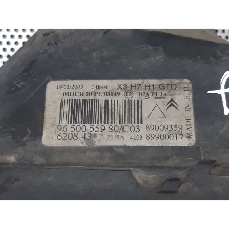 Recambio de faro izquierdo para citroën c5 berlina premier (e) referencia OEM IAM 9650055980 5