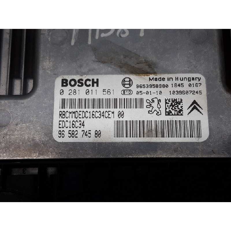 Recambio de centralita motor uce para citroën c5 berlina premier (e) referencia OEM IAM 0281011561 9658274580 9653958980 2