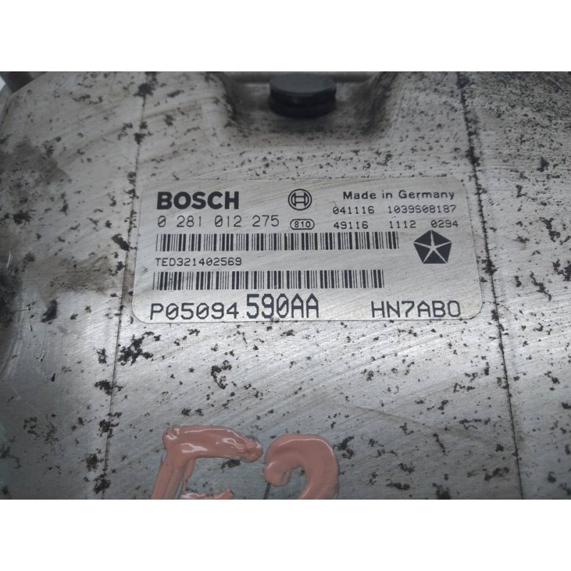 Recambio de centralita motor uce para chrysler voyager (rg) 2.5 crd se referencia OEM IAM 0281012275 P05094590AA BOSCH - Verde 3