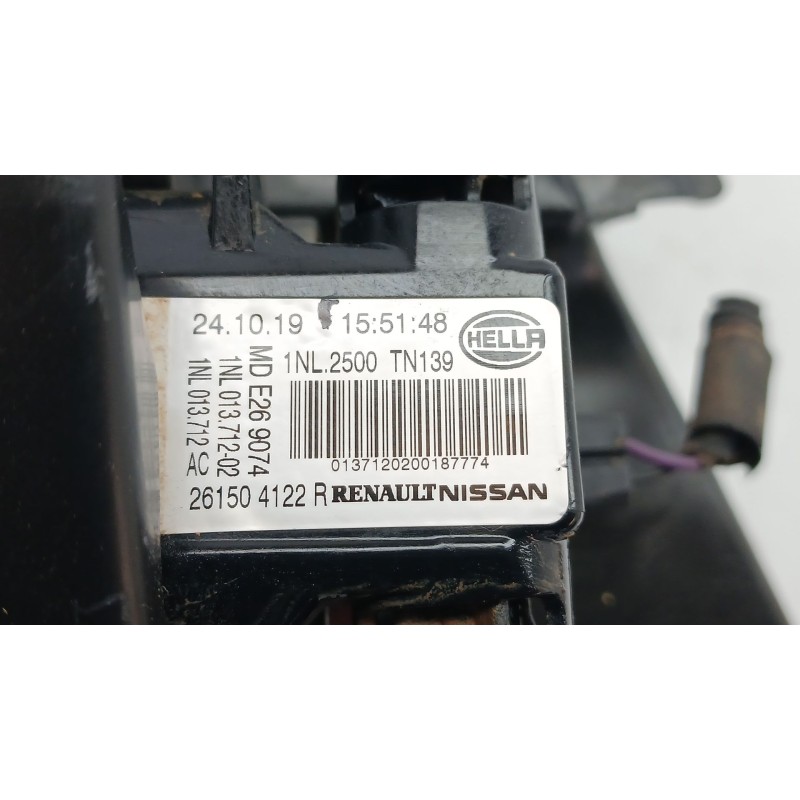 Recambio de faro antiniebla derecho para renault clio v (b7_) 1.0 sce 75 (b7m5) referencia OEM IAM 261504122R - Blanco 2