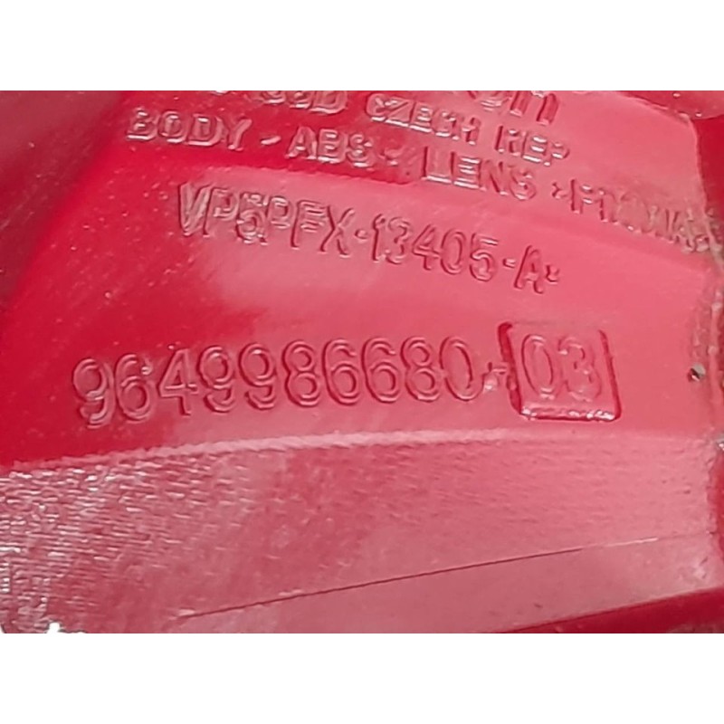Recambio de piloto trasero izquierdo para peugeot 207 x-line referencia OEM IAM 96499986680 - Rojo 2
