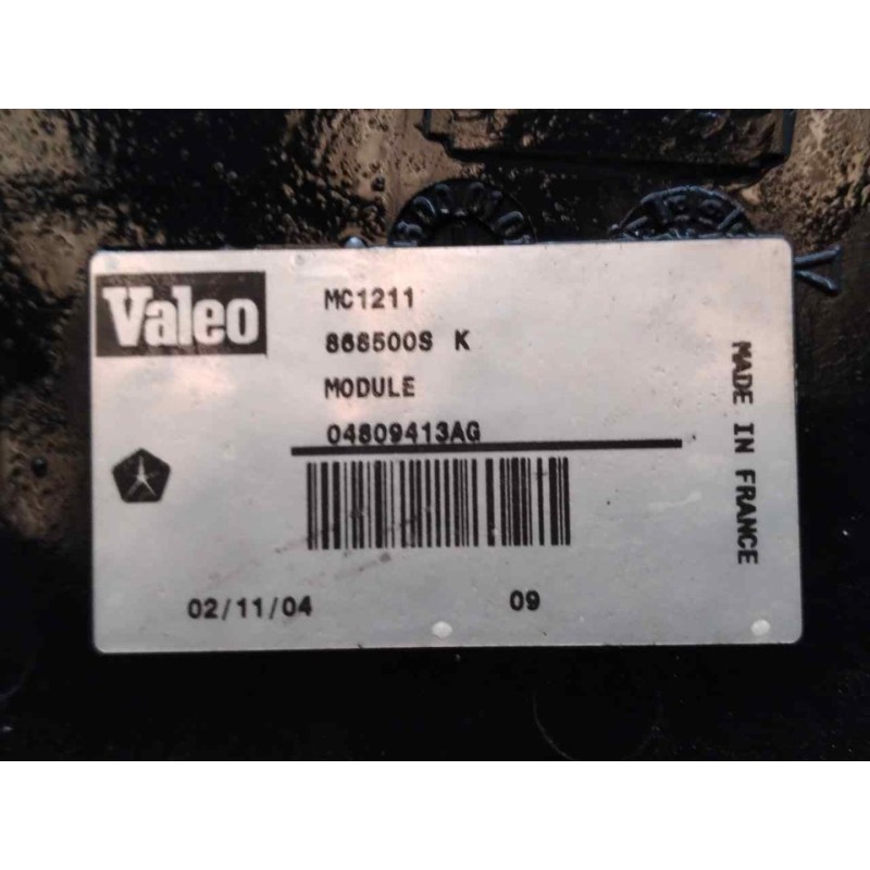 Recambio de electroventilador para chrysler voyager (rg) 2.5 crd se referencia OEM IAM 868500SK 868501E VALEO - Verde 2