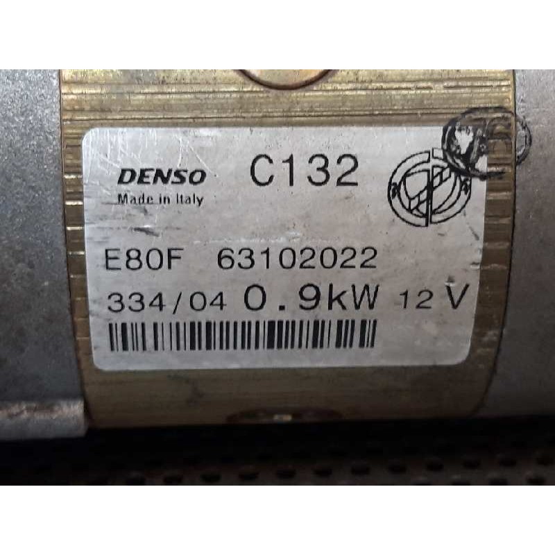 Recambio de motor arranque para fiat panda (169) 1.2 8v emotion referencia OEM IAM 63102022 - Negro 3