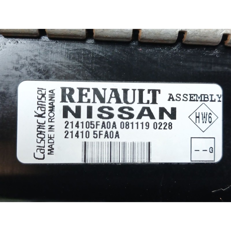 Recambio de radiador agua para renault clio v (b7_) 1.0 sce 75 (b7m5) referencia OEM IAM 214105FA0A - Blanco 2