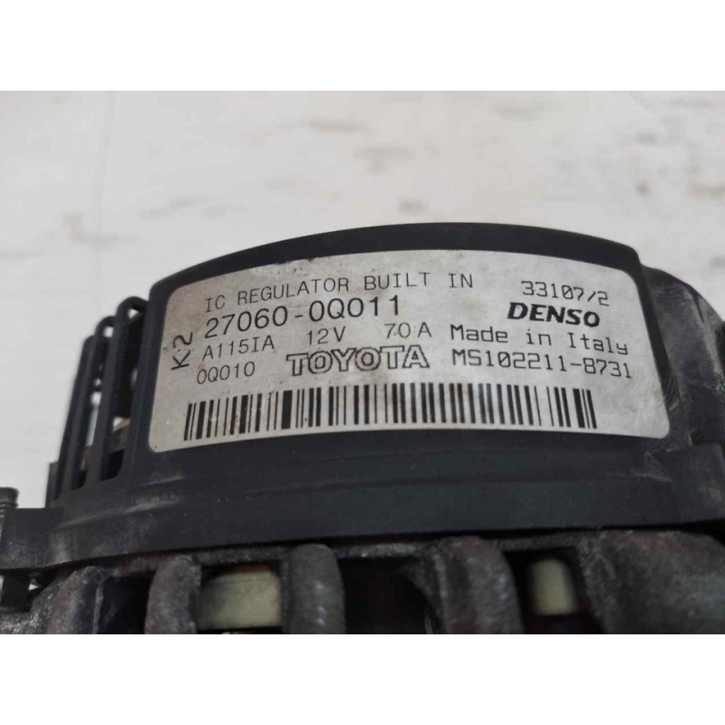 Recambio de alternador para citroën c1 audace referencia OEM IAM 270600Q011 MS1022118731 - Negro 3