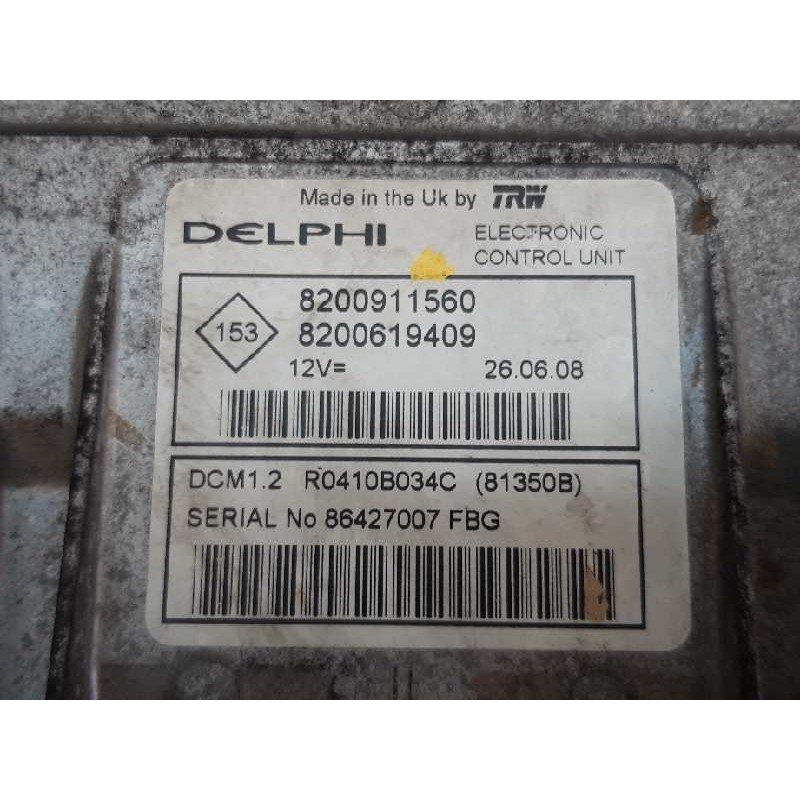 Recambio de centralita motor uce para renault clio iii style referencia OEM IAM 8200911560 8200619409 3