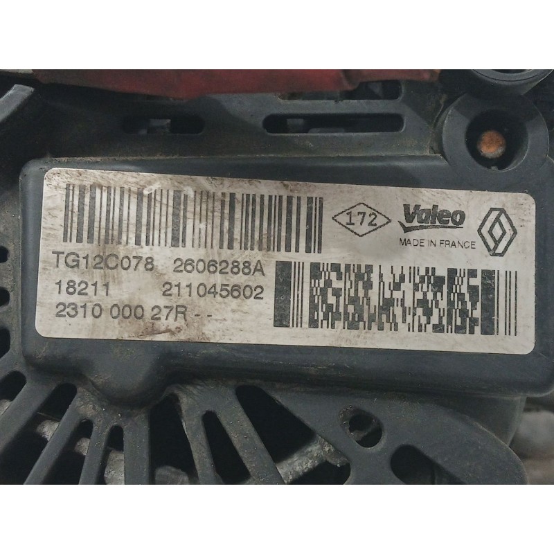 Recambio de alternador para renault megane iii berlina 5 p dynamique referencia OEM IAM 231000027R TG12C078 2606288A - Blanco 2