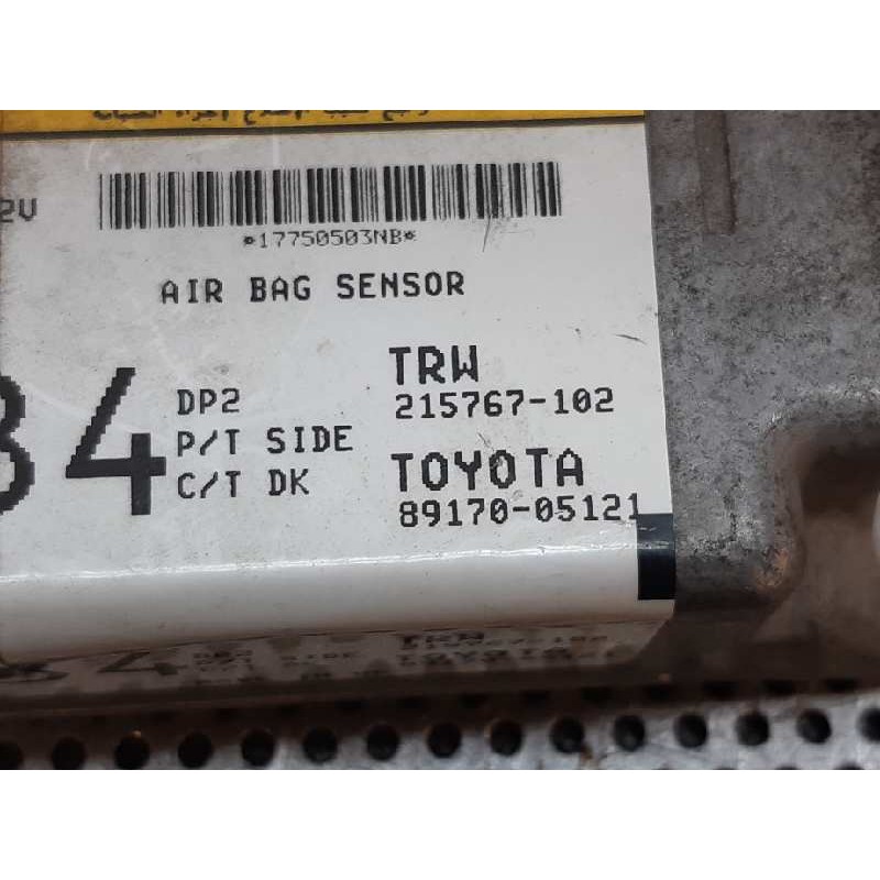 Recambio de centralita airbag para toyota avensis berlina (t25) 2.2 d-4d executive sedán (4-ptas.) referencia OEM IAM 215767102 - Gris 4