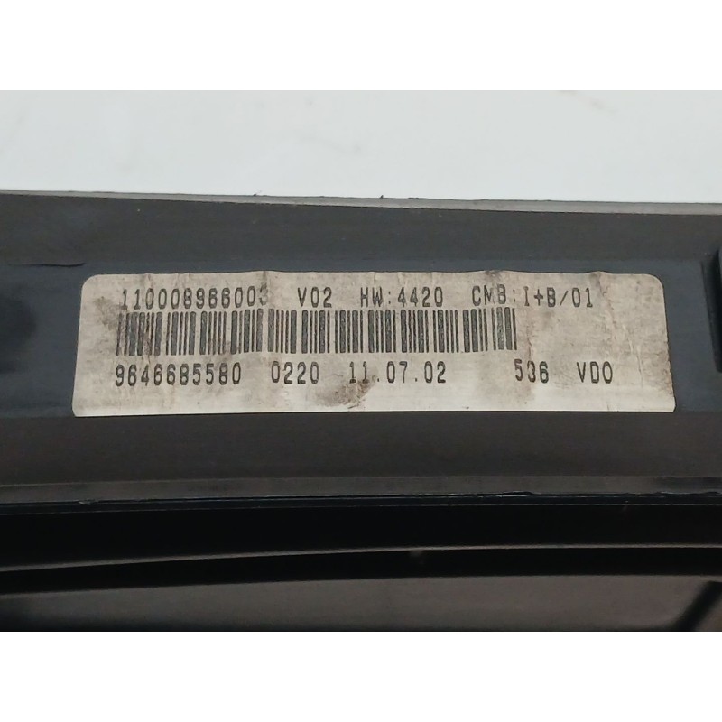 Recambio de cuadro instrumentos para citroën xsara picasso 2.0 hdi referencia OEM IAM 964668580  VDO 2