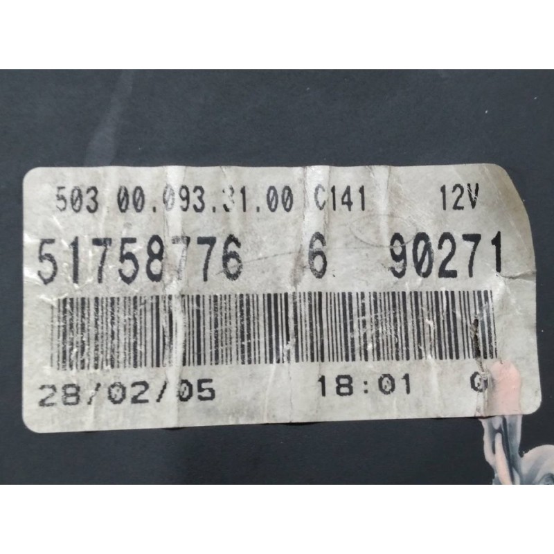 Recambio de cuadro instrumentos para fiat doblo (119) 1.9 jtd elx / dynamic referencia OEM IAM 51758776 503000933100 3