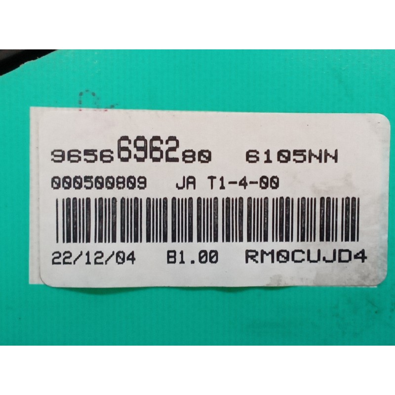 Recambio de cuadro instrumentos para peugeot 206 berlina x-line referencia OEM IAM 9656696280  JAEGER 3